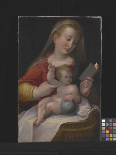 Madonna and Child (óleo sobre tela) 作： Barbara Longhi