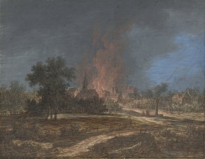 村の火事 作： Barbara Regina Dietzsch