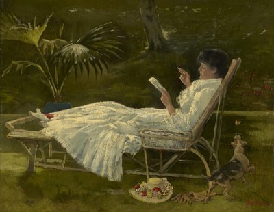 女性の読書、1910年頃 作： Barbour