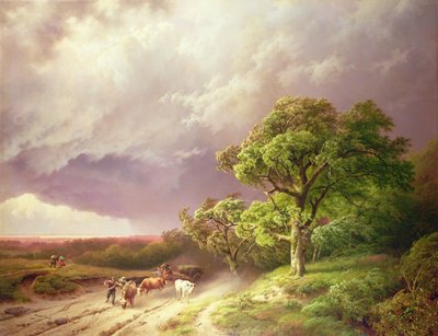 来る嵐 作： Barend Cornelis Koekkoek