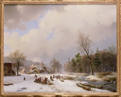 冬の情景 作： Barend Cornelis Koekkoek