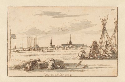 リンブルグ州シント・トロイデン近くのウィレム3世軍の野営地 作： Barend Klotz (attributed to)
