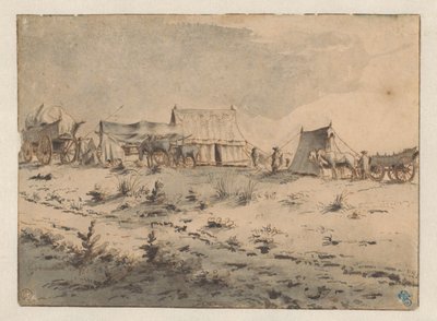 陸軍基地での眺め 作： Barend Klotz (attributed to)