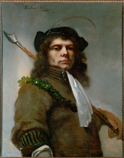 羊飼いとしてのファブリティウスの自画像...（油彩・カンヴァス） 作： Barent Fabritius