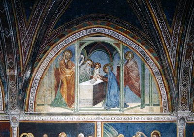 新約聖書の一連の場面からの割礼 作： Barna da Siena