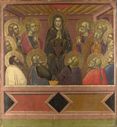 ペンテコステ、c。 1377年 作： Barnaba da Modena