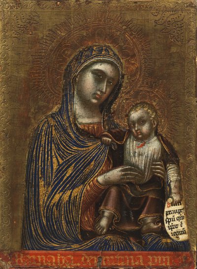聖母子、1365-70年頃 作： Barnaba da Modena