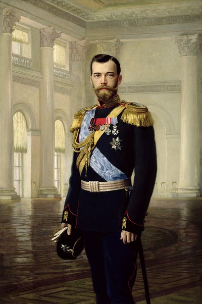 皇帝ニコラス 2 世の肖像 作： Baron Ernest Friedrich von Liphart