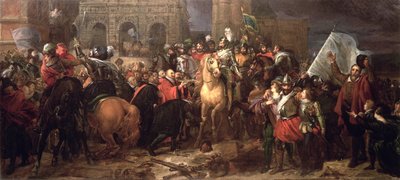 アンリ4世のパリへの進入、1594年3月22日（1817年に塗装） 作： Baron François Pascal Simon Gérard