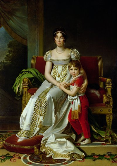 Hortense de Beauharnais（1783-1837）Holland of Queen and her Son、Napoleon Charles Bonaparte（1802-07）1806 作： Baron François Pascal Simon Gérard