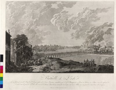 1796年ロディの戦い（銅版画） 作： Baron Louis Albert Bacler d