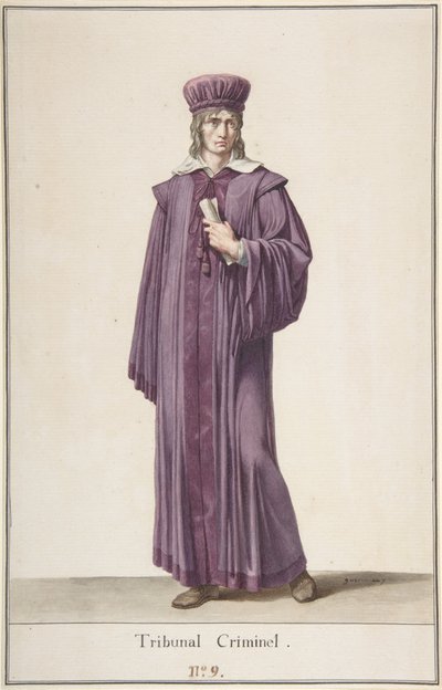 刑事裁判所の判事、c.1798-99 作： Baron Pierre Narcisse Guerin