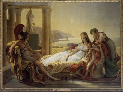 トロイでの不幸をディドに伝えるエネアス（油彩・キャンバス 作： Baron Pierre Narcisse Guerin