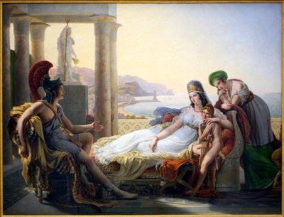 ディドンにトロイの不幸を語るエニー - バロン・ピエール・ナルシス（Pierre-Narcisse）・ゲラン（1774-1833）の絵画、油彩・カンヴァス 作： Baron Pierre Narcisse Guerin