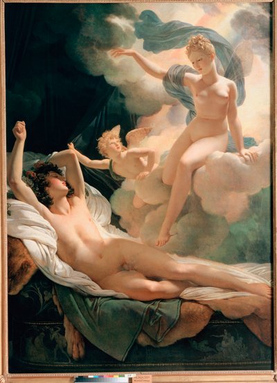 「モルフェウスとアイリス」 ピエール・ナルシス・ゲラン（1774-1833）の絵画 1811年 サンクトペテルブルク エルミタージュ美術館 作： Baron Pierre Narcisse Guerin