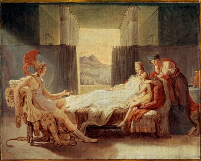 1813年以前の、トニーの不幸をディドに告げるアイネイアスのスケッチ 作： Baron Pierre Narcisse Guerin