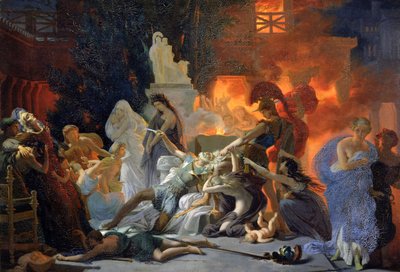 プリアモスの死、1817年 作： Baron Pierre Narcisse Guerin