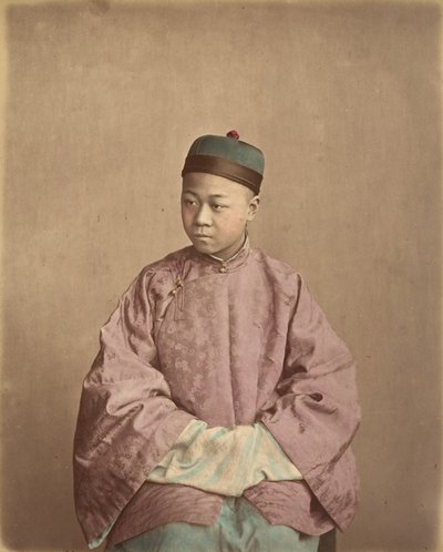 [若い中国紳士]、1870 年代。 作： Baron Raimund von Stillfried