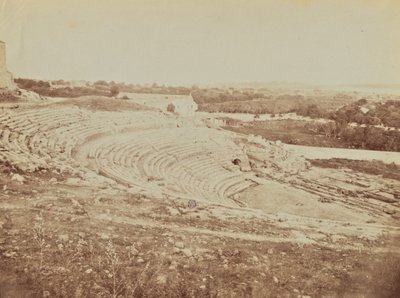 [シラクサのギリシャ劇場]。 作： Baron Wilhelm von Gloeden