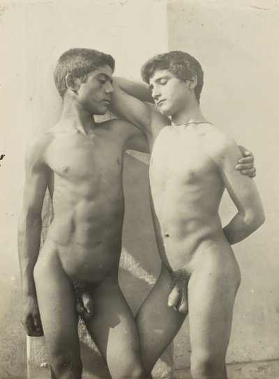[2人の裸の若者] 作： Baron Wilhelm von Gloeden