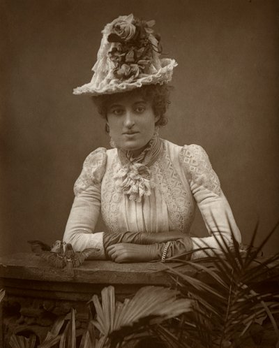スリのイギリス人女優シシーグラハム、1886年。 作： Barraud
