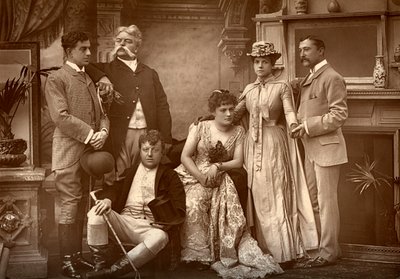 1886年ロンドンのドゥルーリーレーンシアターで運のランのドルリーレーン会社 作： Barraud