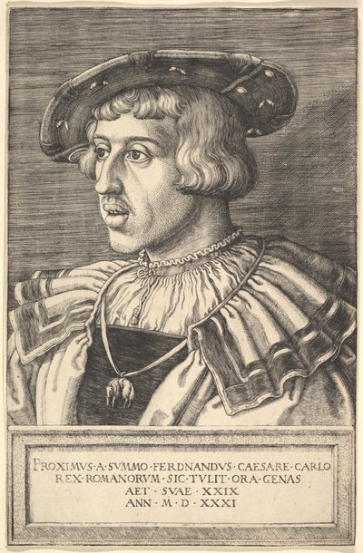 皇帝フェルディナンド1世、16世紀。 作： Barthel Beham