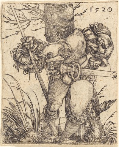 木の前の歩兵 作： Barthel Beham