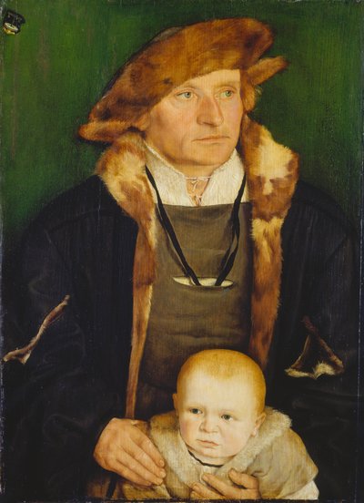 ハンス・ウルミラーとその息子の肖像画 作： Barthel Beham