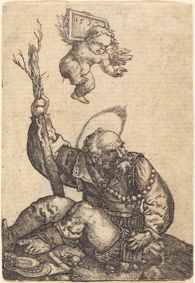 聖クリストファー 作： Barthel Beham