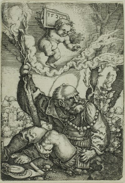 聖クリストファー 作： Barthel Beham