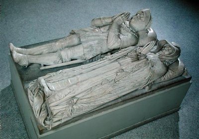 アンヌ・ド・モンモランシー（1493-1567）フランスの元帥とサヴォワのマドレーヌ（1510-86）モンモランシー公爵夫人のエフィグ、1567年頃と1586年頃（大理石）（229955も参照 作： Barthelemy Prieur