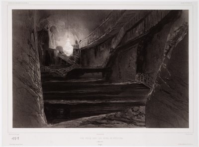 1840年3月20日、ポーランド、ヴィエリチカの鉱山で撮影された、サバティエの彫刻 作： Barthelemy after Lauvergne