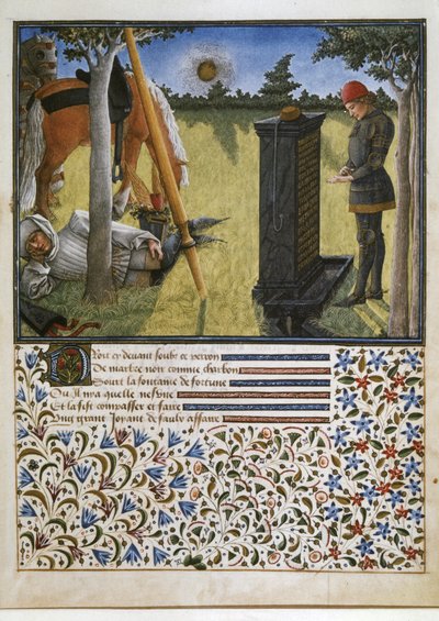 ルネ・ダンジュー、ルネ1世、1465年頃（ヴェラムに細密画） 作： Barthelemy d
