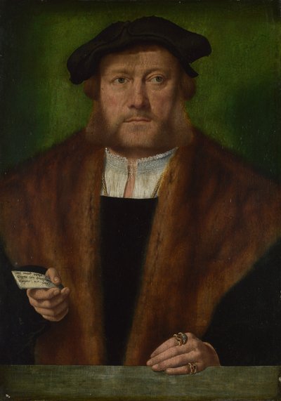 男の肖像、約1533-1534 作： Bartholomaeus Bruyn