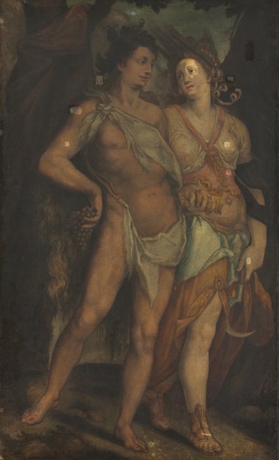 セレスとバッカス 作： Bartholomaeus Spranger