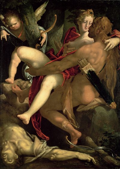 ヘラクレス、デイアネイラとケンタウロスネスソ、1580 作： Bartholomaeus Spranger