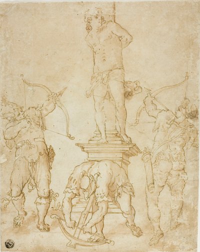 聖セバスチャンの殉教 作： Bartholomaeus Spranger