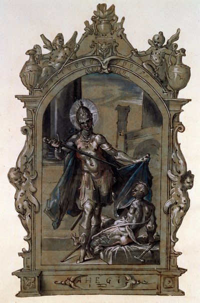 セントマーチンと乞食、1596年。 作： Bartholomaeus Spranger