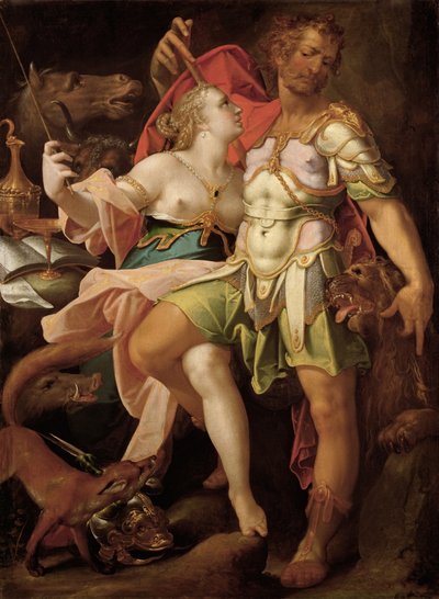 ユリシーズアンドチルス、1580〜1585年頃 作： Bartholomaeus Spranger