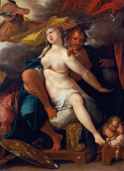 金星と火星は水星から警告され、1586年頃 作： Bartholomaeus Spranger