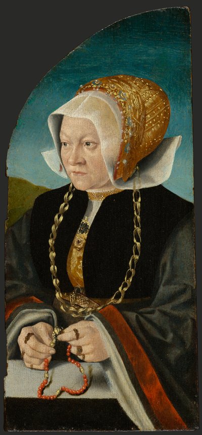 シビラ・ケッセルの肖像、1540年頃（パネルに油彩） 作： Bartholomaeus the Elder Bruyn