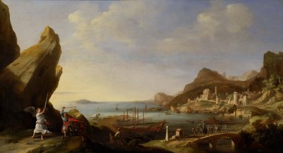 バラームとロバのいる沿岸景観、1634年 作： Bartholomeus Breenbergh