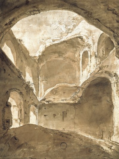 古代遺跡の内部 作： Bartholomeus Breenbergh