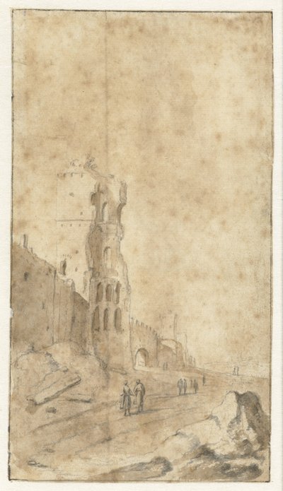 ポルタ サン パオロ テ ローマ 作： Bartholomeus Breenbergh
