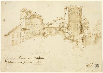 ローマの風景 作： Bartholomeus Breenbergh
