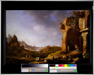 瞑想する聖アンソニー 作： Bartholomeus Breenbergh