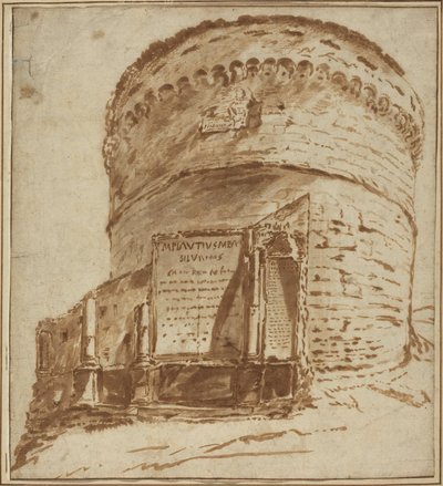 プラウティウスの墓 作： Bartholomeus Breenbergh