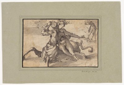 ヘラクレス、デイアネイラ、ケンタウロスのネッスス 作： Bartholomeus Spranger