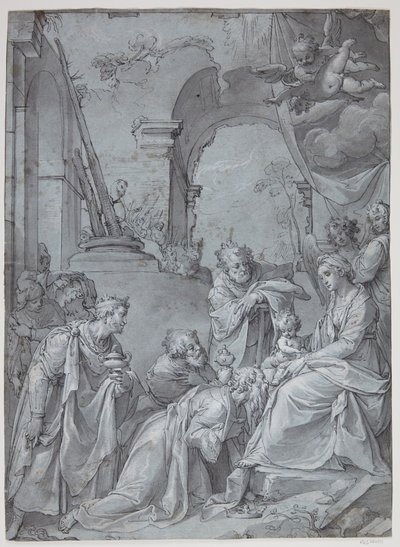 羊飼いの礼拝 作： Bartholomeus Spranger